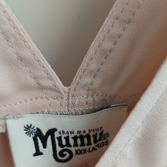 Show Me Your MuMu Blush Pink V-Neck Dress - Picture 2 of 4